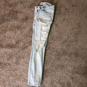 Light wash jeans